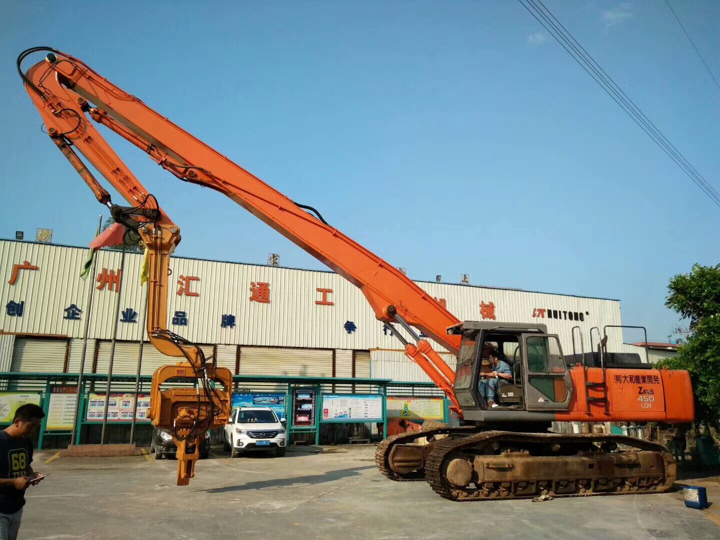 挖掘機(jī)打樁臂、打樁臂、打樁錘、挖掘機(jī)打樁臂廠家