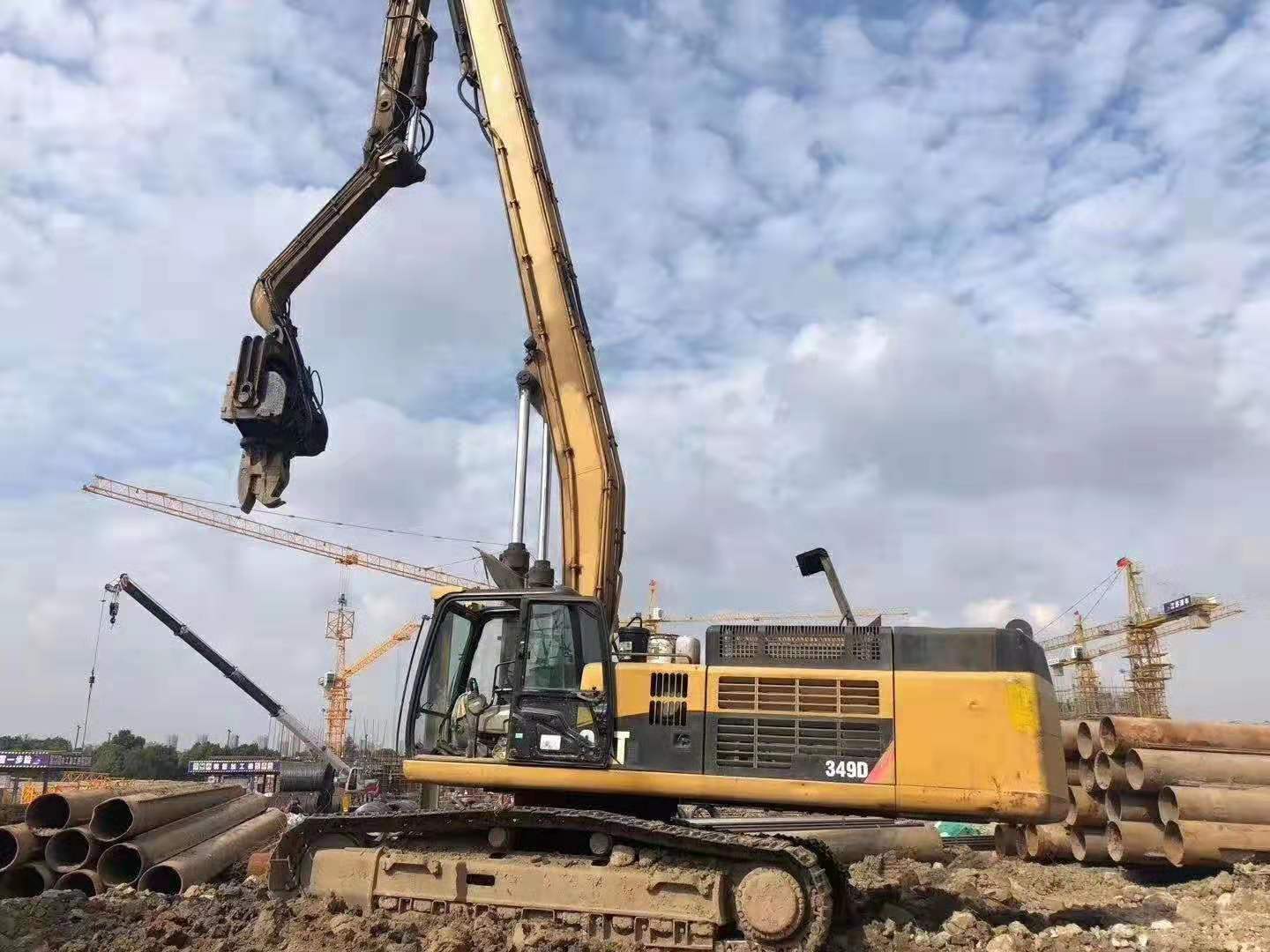 挖掘機(jī)打樁臂、打樁臂、打樁錘、挖掘機(jī)打樁臂廠家